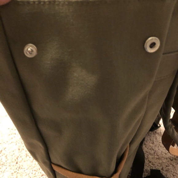 NWT Olive Green canvas book bag - Picture 6 of 8